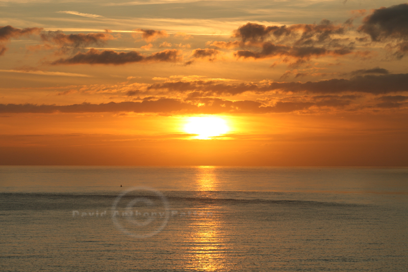 Photo on Canvas Sunset over Tusker Rock Ogmore by Sea Wales