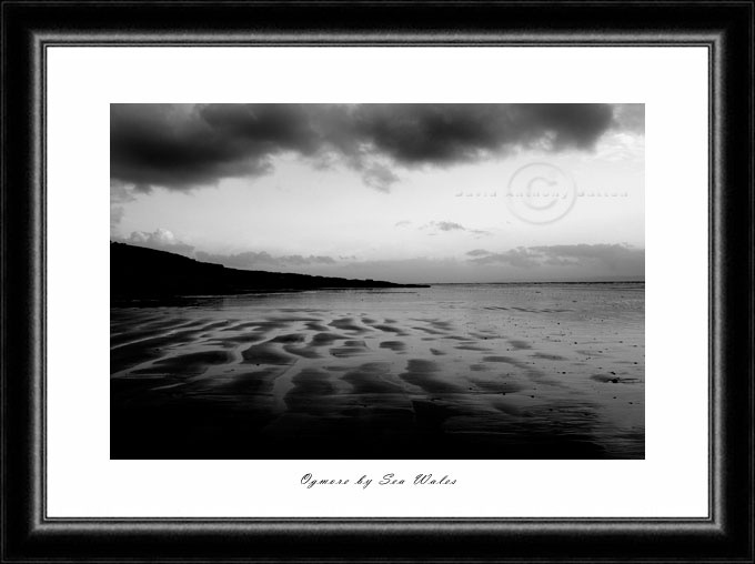 Black and white Photographs of  Ogmore by Sea Wales by David Anthony Batten