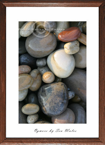photo of portrait pebbles at ogmore by sea wales uk