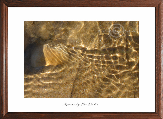Photograph rock pool at  Ogmore by Sea UK Wales by David Anthony Batten