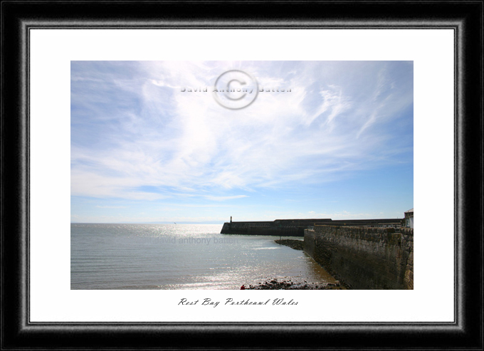 photo of coney beach and harbour wall in porthcawl wales taken by david anthony batten