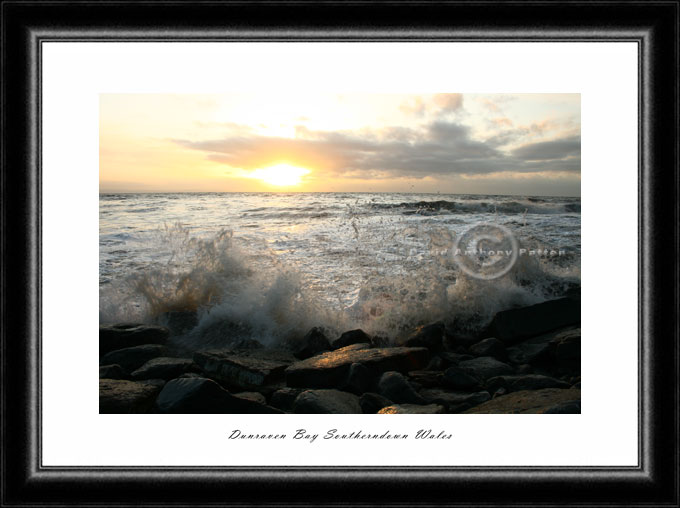 Photo of Southerndown Bay and Dunraven Bay at High tide sunset