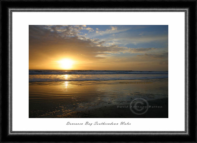 sunset photo of dunraven bay wales